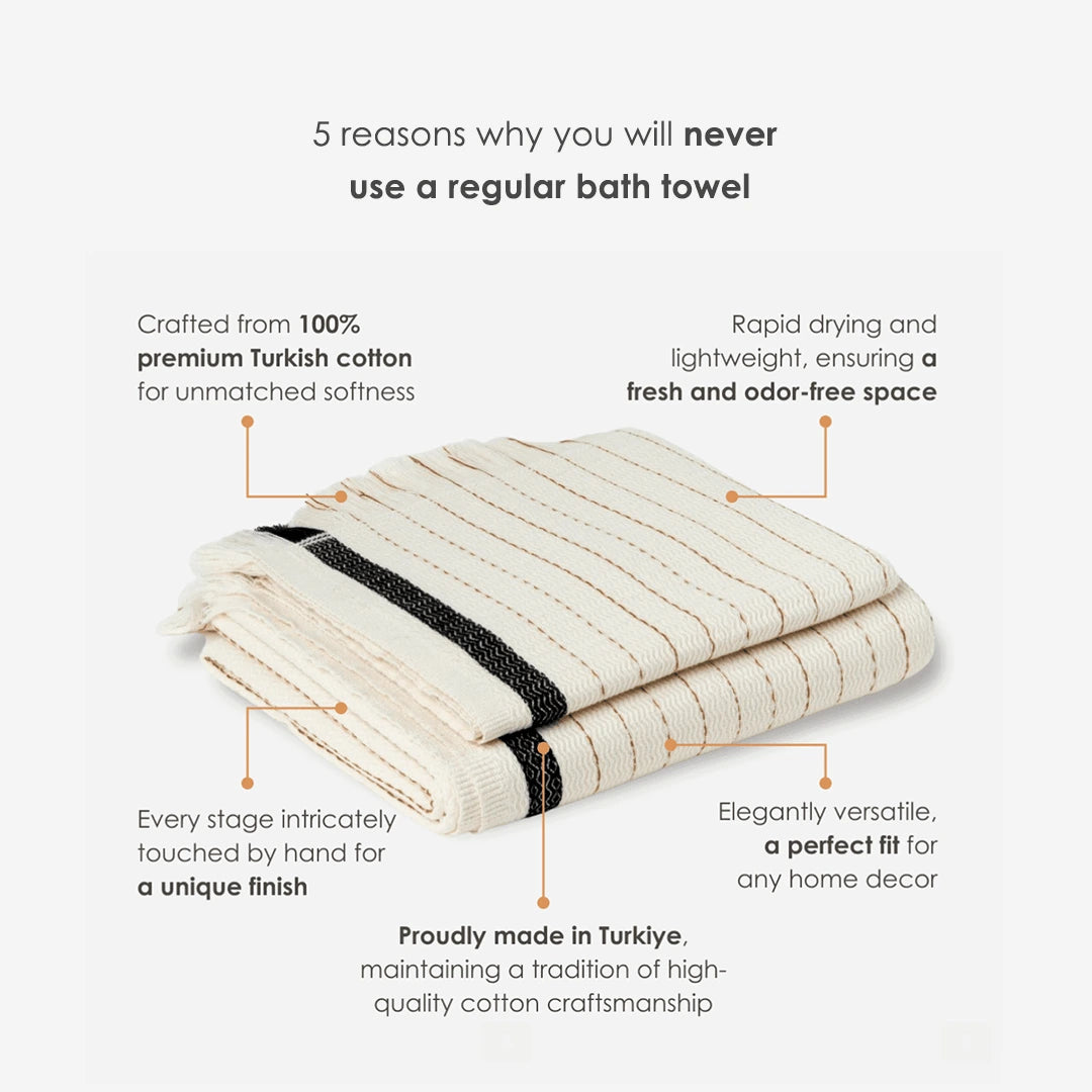 Silvia 100% Cotton Superlight Turkish Towel