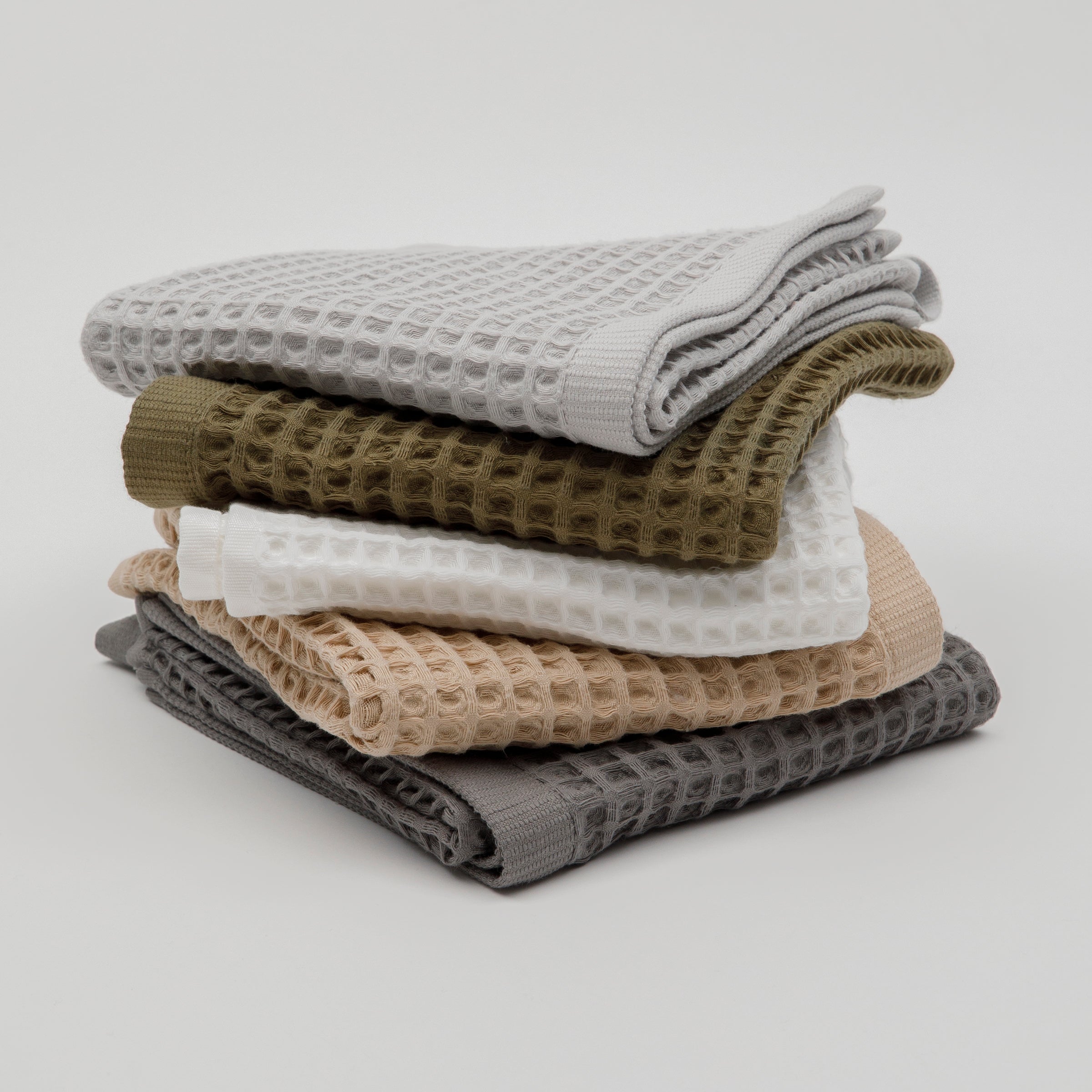 Olivia Waffle Bath Towels