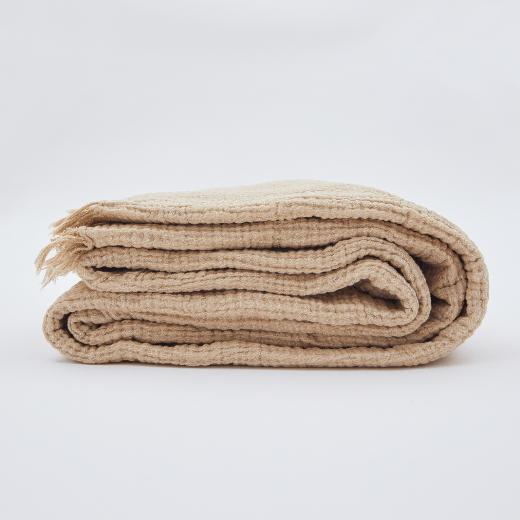 Joy |  Four Layered Crinkle Muslin Bed Cover