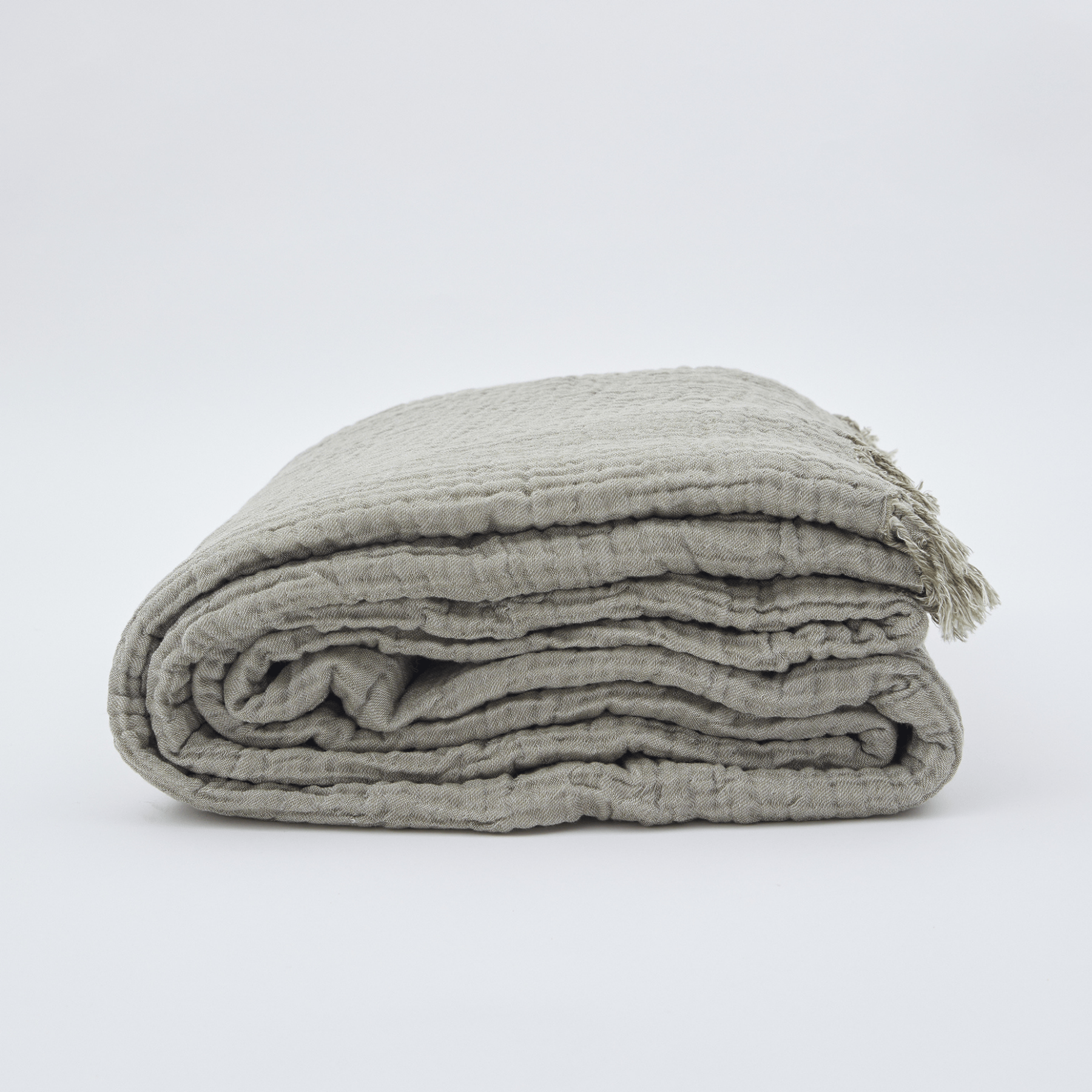 Joy |  Four Layered Crinkle Muslin Bed Cover