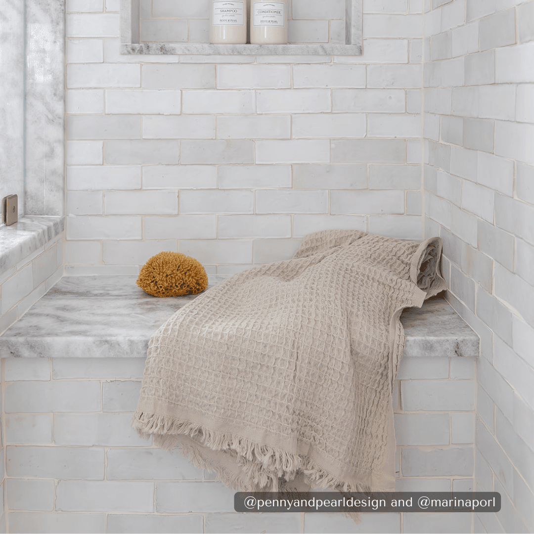 Heena Waffle Weave 100% Turkish Cotton Towel
