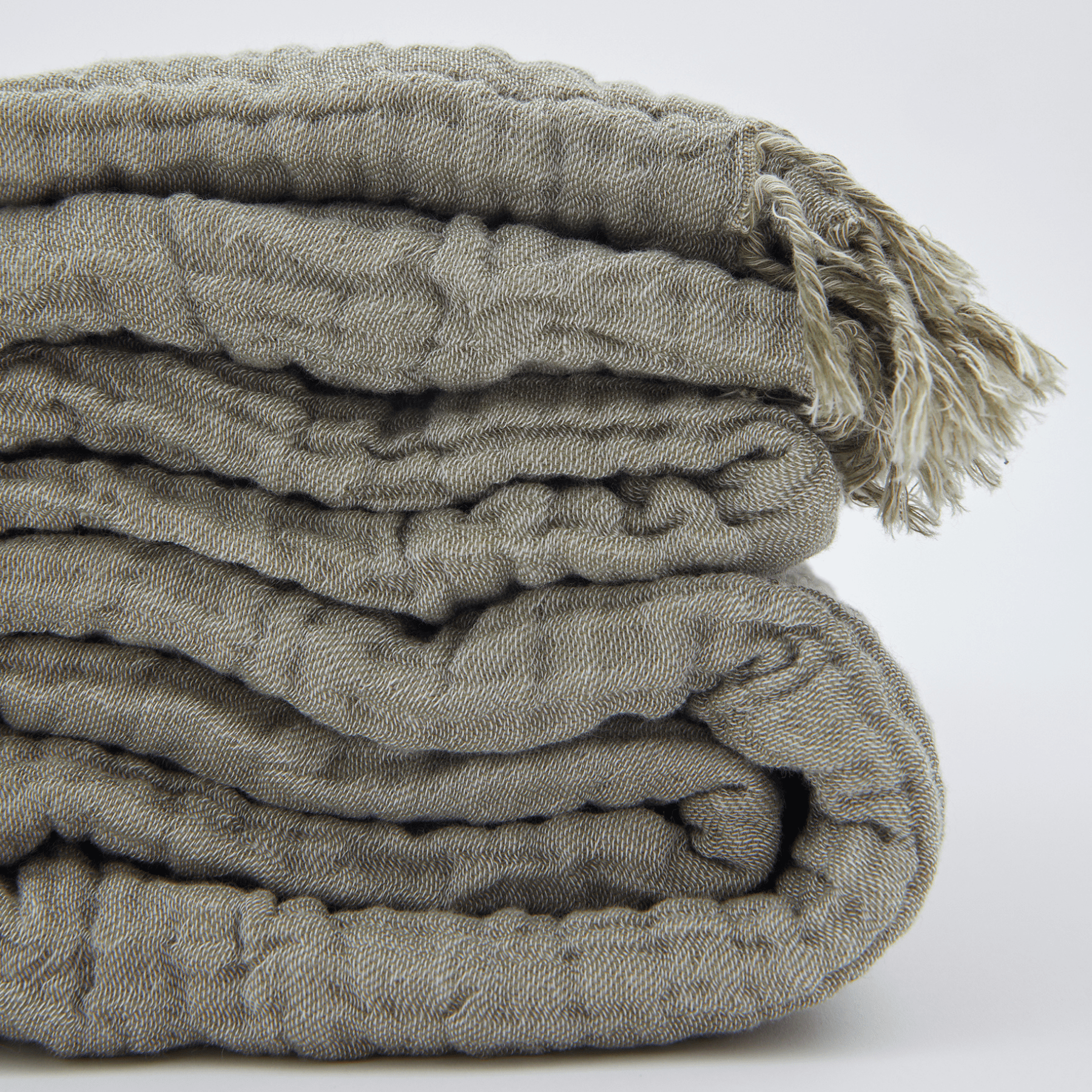 Joy |  Four Layered Crinkle Muslin Bed Cover