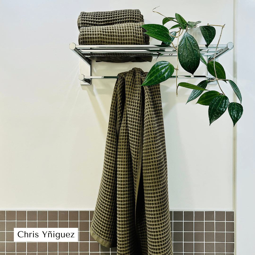Olivia Waffle Bath Towels