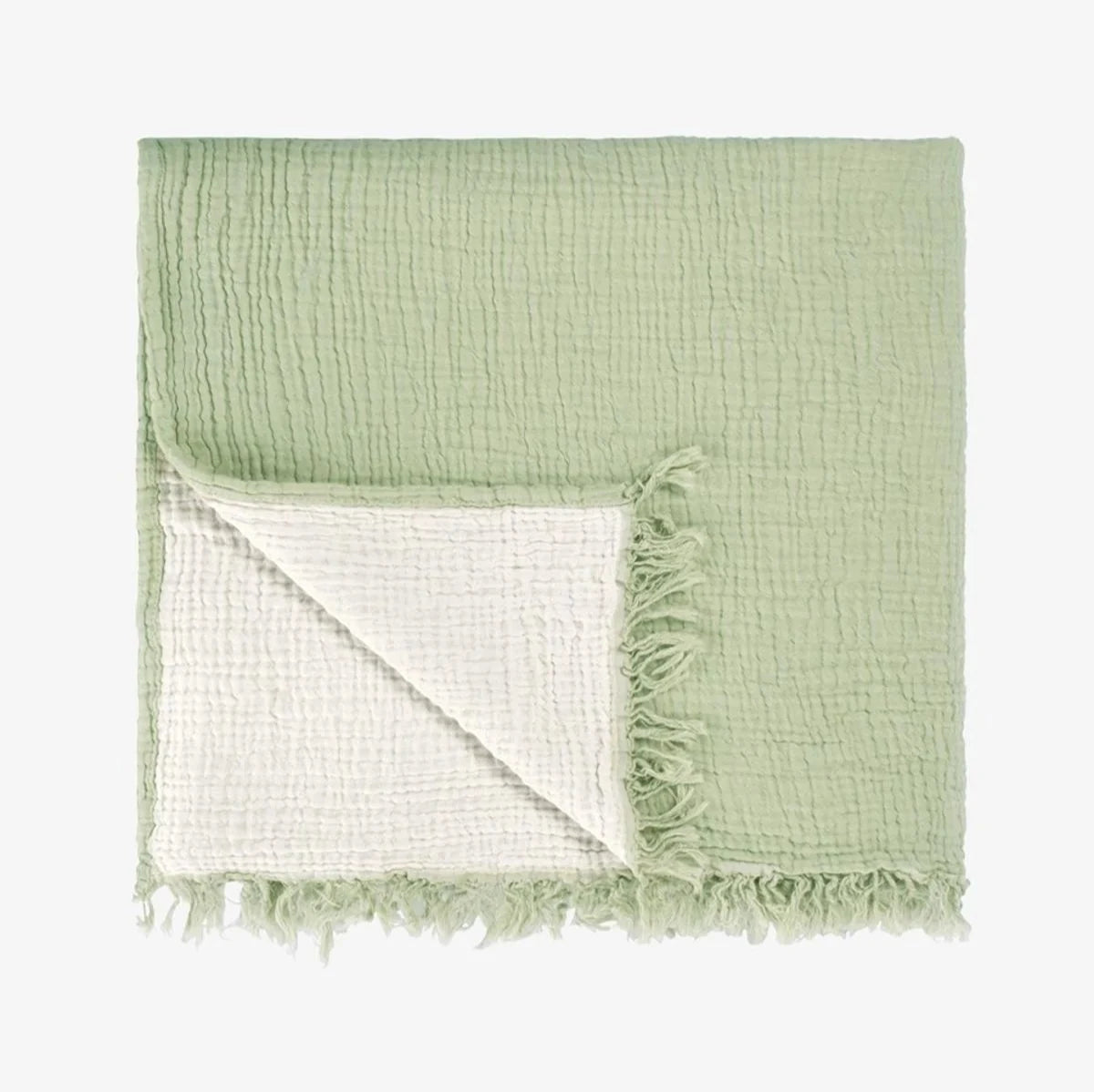 Joy |  Four Layered Crinkle Muslin Bed Cover