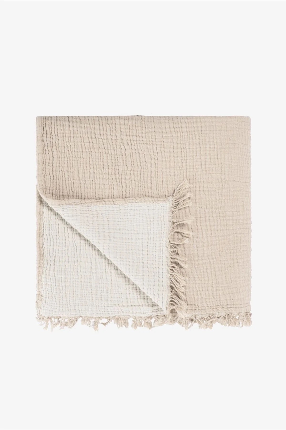 Joy |  Four Layered Crinkle Muslin Bed Cover