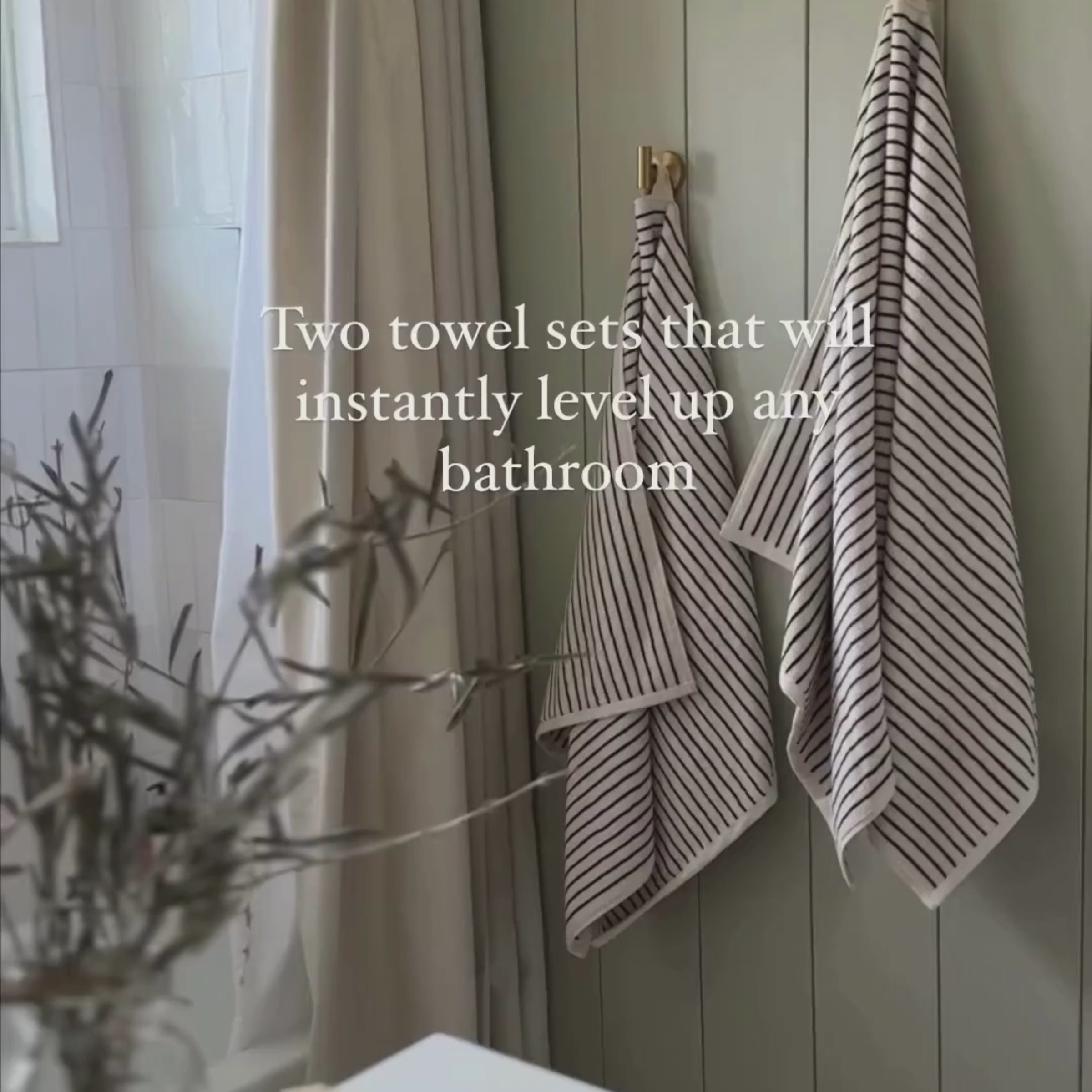Melika Turkish Cotton Striped Terry Towel