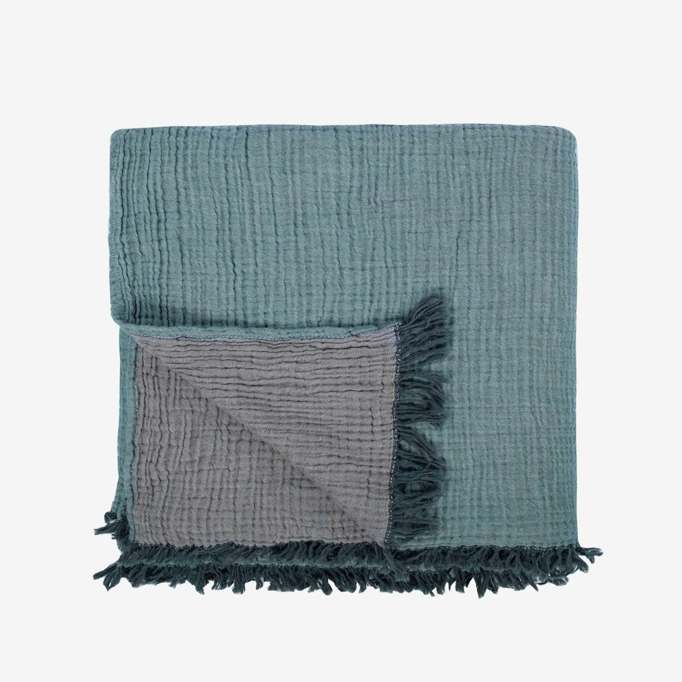 Joy |  Four Layered Crinkle Muslin Bed Cover