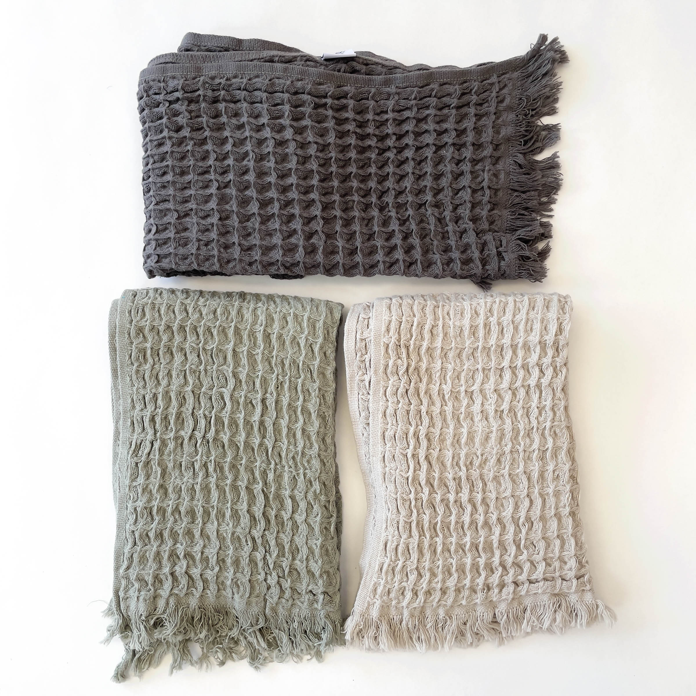 Heena Waffle Weave 100% Turkish Cotton Towel