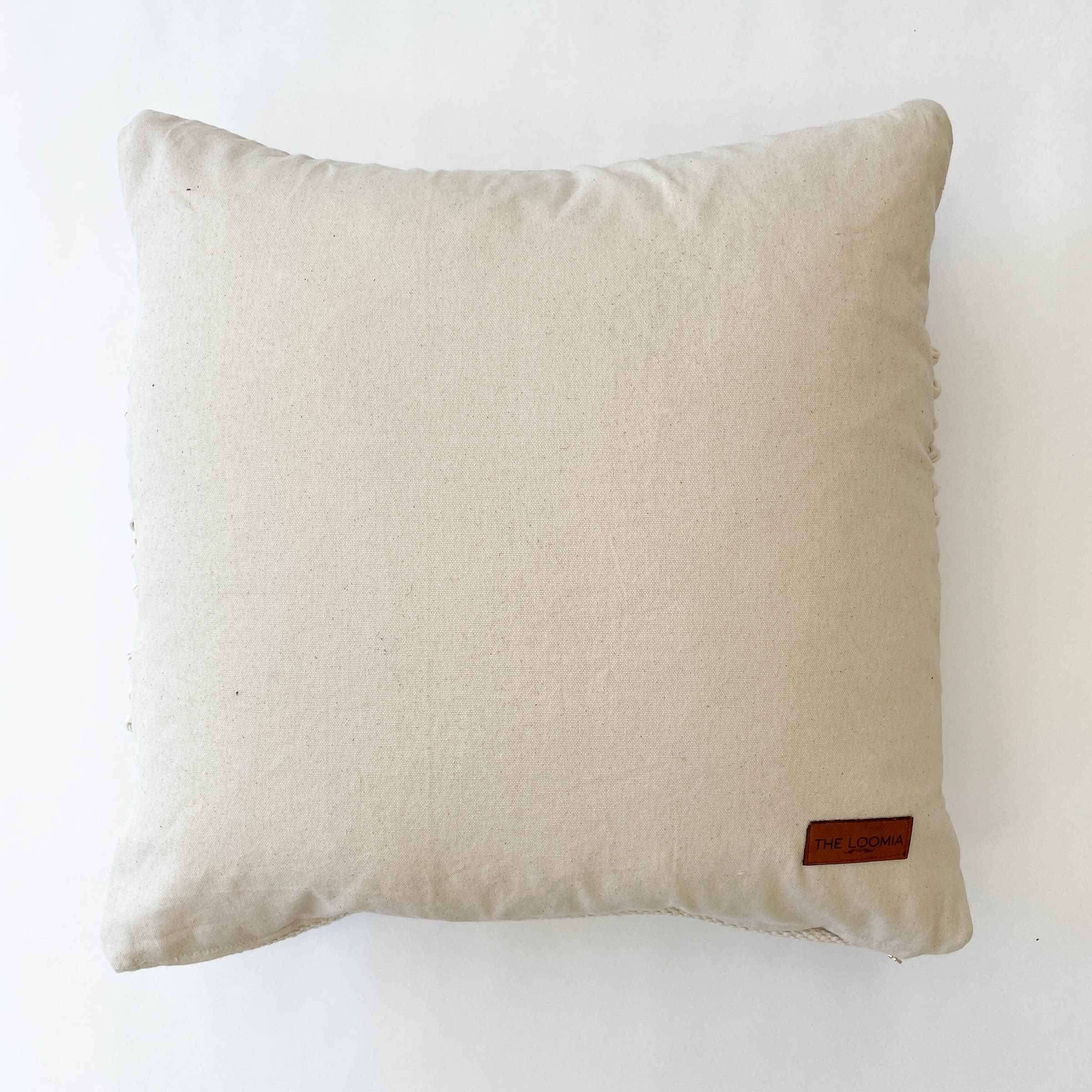 SOPHIE BLACK AND CREAM STRIPE HANDWOVEN PILLOW - Theloomia
