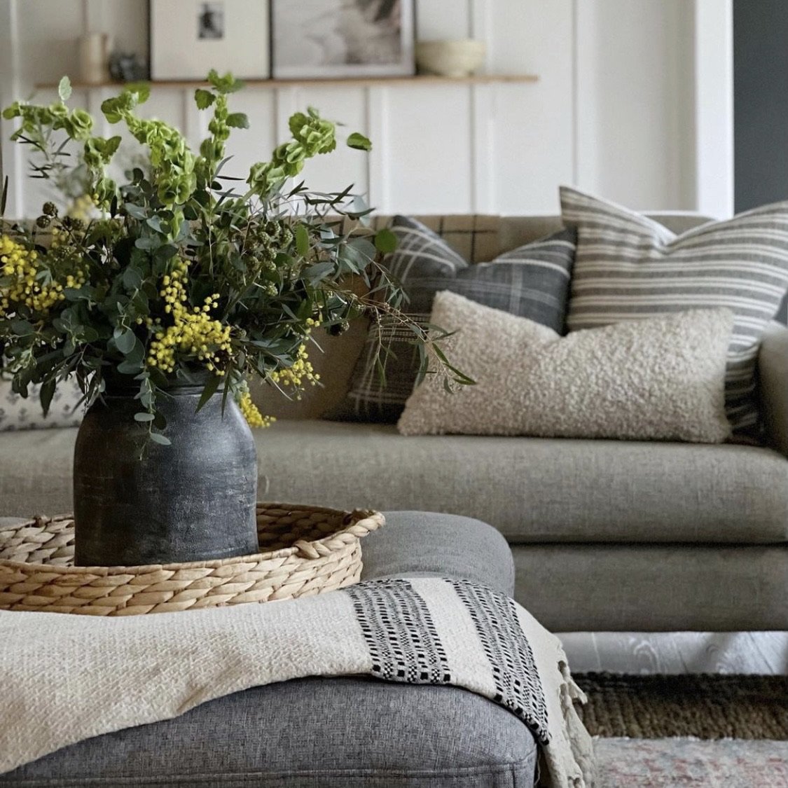 Farida | Linen and Turkish Cotton Throw Blanket