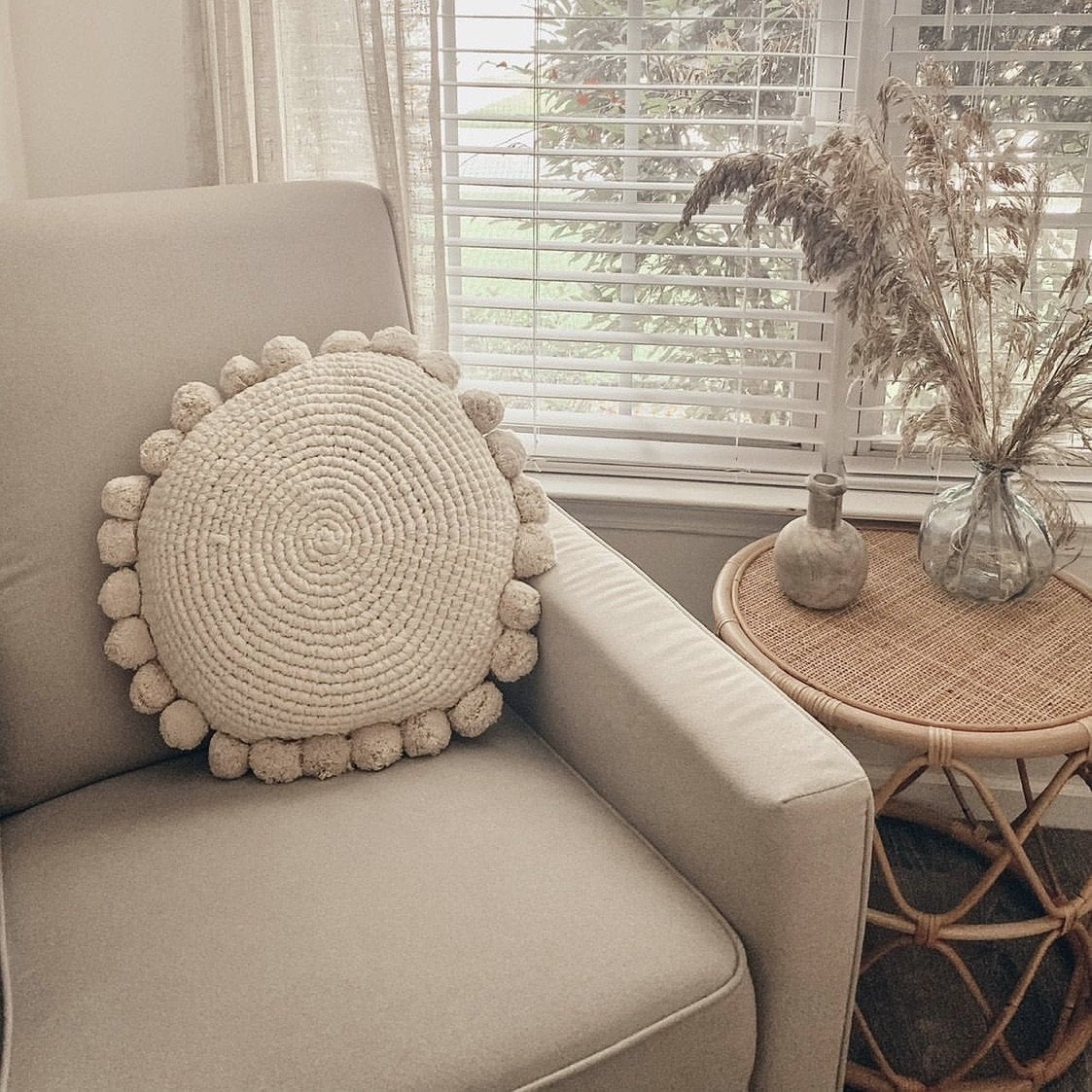 Stacey Round Throw Pillow